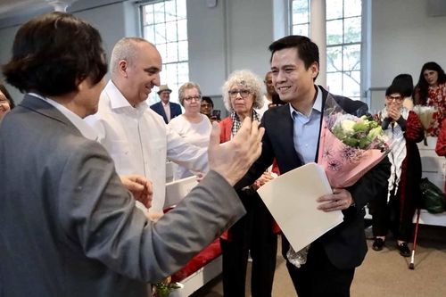 Bạn bè Hoa Kỳ và quốc tế ở thành phố New York kỷ niệm 50 năm 'Hòa bình và tiến bộ xã hội tại Việt Nam'