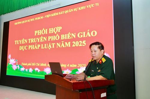 VKS Quân sự khu vực 71 tuyên truyền, phổ biến giáo dục pháp luật năm 2025