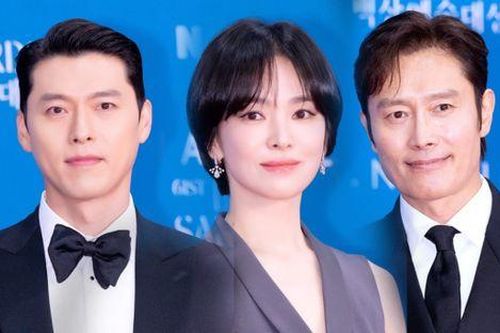 Song Hye Kyo chạm mặt tình cũ Hyun Bin, Lee Byung Hun và 'bạn trai màn ảnh' Park Bo Gum tại Baeksang 2025