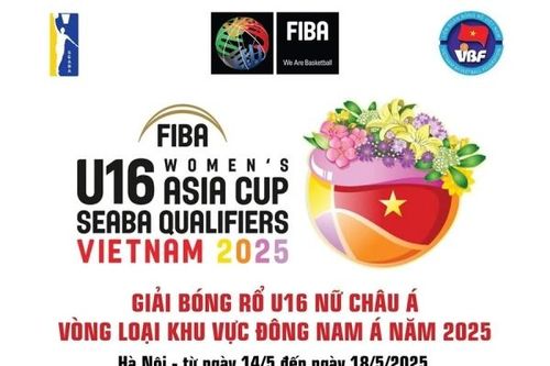 Việt Nam là chủ nhà vòng loại khu vực Đông Nam Á nội dung nữ Giải bóng rổ U.16 châu Á