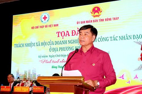 Tọa đàm 'Trách nhiệm xã hội của doanh nghiệp đối với công tác nhân đạo ở địa phương hiện nay'