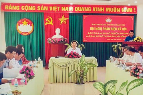 UBMTTQ Việt Nam tỉnh tổ chức hội nghị phản biện xã hội đối với 2 dự án