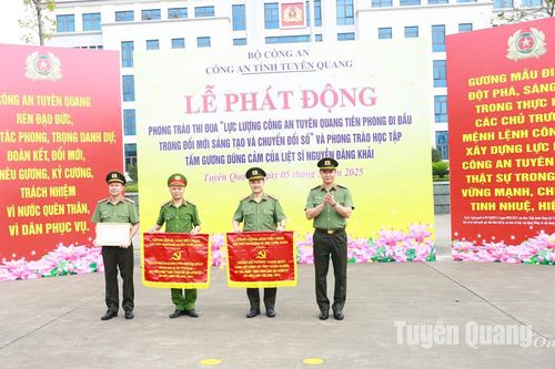 Công an Tuyên Quang phát động phong trào thi đua đổi mới sáng tạo, chuyển đổi số và học tập gương Liệt sĩ Nguyễn Đăng Khải