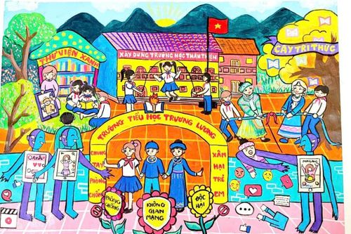 42 tác phẩm đạt giải cuộc thi 'Sáng kiến bảo đảm trật tự trường học về phòng ngừa bạo lực học đường và lao động trẻ em' cấp tỉnh