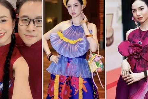 Váy áo cách tân được Đinh Ngọc Diệp tích cực lăng xê