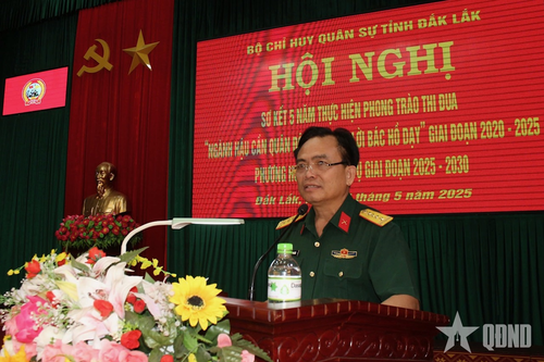 Đắk Lắk sơ kết Phong trào thi đua 'Ngành Hậu cần Quân đội làm theo lời Bác Hồ dạy' giai đoạn 2020-2025