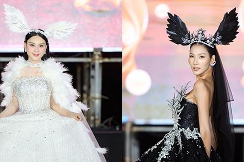 Lâm Khánh Chi U50 khoe dáng gợi cảm, tự tin đọ catwalk bên siêu mẫu Hoàng Thùy