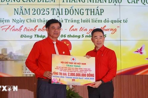 Đồng Tháp huy động hơn 55 tỷ đồng cho Tháng Nhân đạo Quốc gia 2025