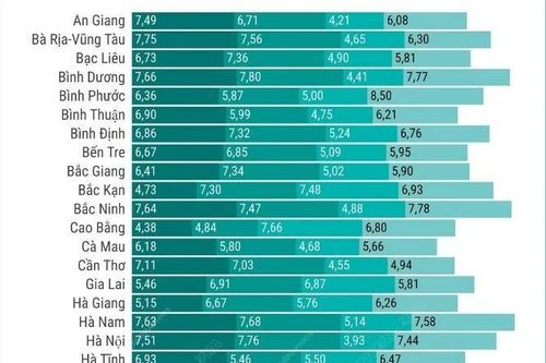 Chỉ số Xanh cấp tỉnh năm 2024 của 63 tỉnh, thành phố