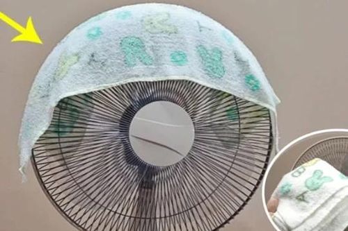 Mẹo hay ngày hè: Đặt khăn lạnh lên quạt, bí quyết làm mát đơn giản, hiệu quả bất ngờ