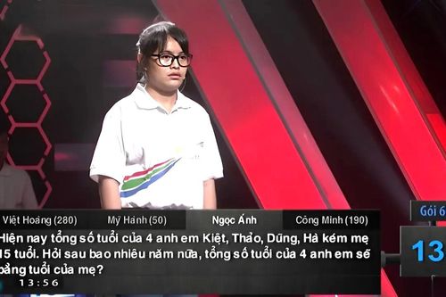 Câu đố tiểu học 'tính tuổi mẹ' khiến cả 4 thí sinh Olympia chào thua