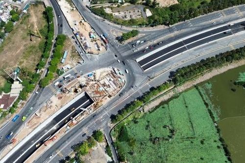 Toàn cảnh hầm chui tại nút giao thông lớn nhất TP HCM sắp thông xe