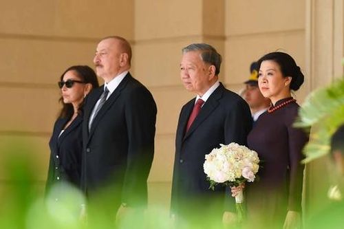 Lễ đón trọng thể Tổng Bí thư Tô Lâm tại Phủ Tổng thống Azerbaijan