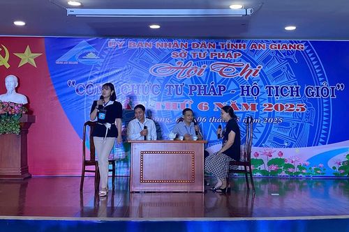 Hội thi 'Công chức tư pháp - hộ tịch giỏi'