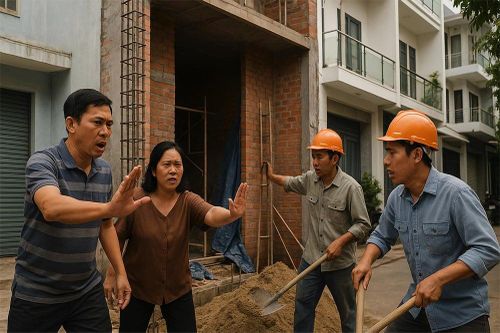 Xây nhà 2 năm không xong vì bị hàng xóm làm khó, tôi chỉ còn thiếu nước quỳ lạy