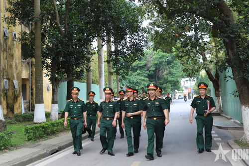 Kiểm tra thực tế nhu cầu cải tạo, sửa chữa các công trình doanh trại cấp bách của Học viện Hậu cần