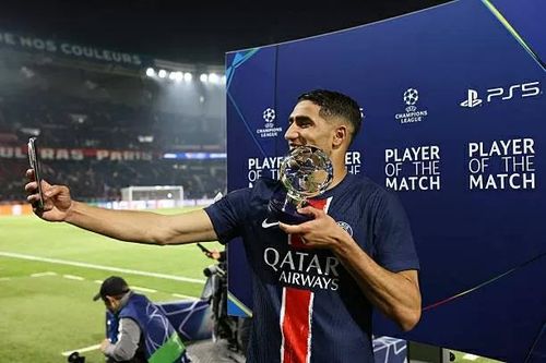 Hakimi đoạt giải Cầu thủ xuất sắc nhất trận PSG thắng Arsenal