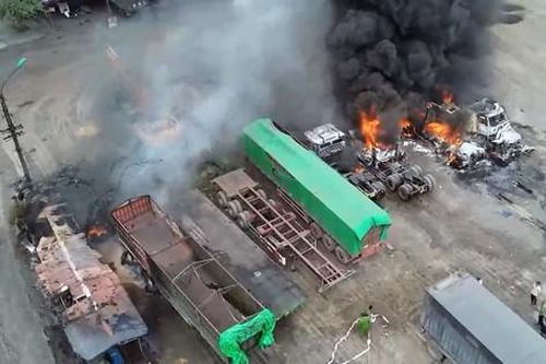 Hải Dương: Điều tra vụ cháy hàng loạt container ở cảng Phú Thái