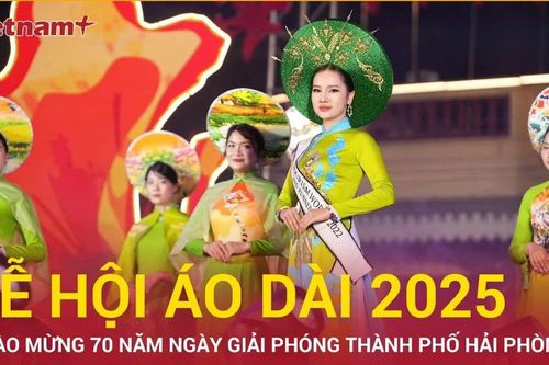 Hải Phòng rực rỡ trong Lễ hội Áo dài 2025 với chủ đề 'Tự hào miền di sản'