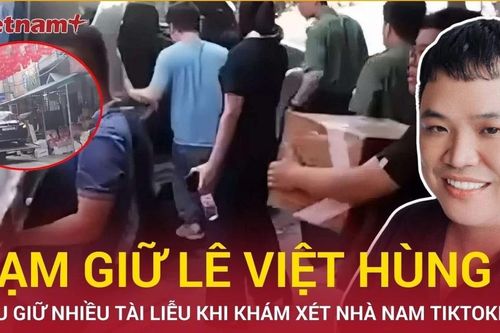 Khám xét nhà riêng của TikToker Lê Việt Hùng, thu giữ nhiều tài liệu