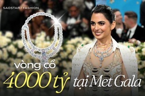 'Ái nữ' gia tộc giàu nhất Châu Á mang vòng cổ trị giá gần 4.000 tỷ lên thảm đỏ