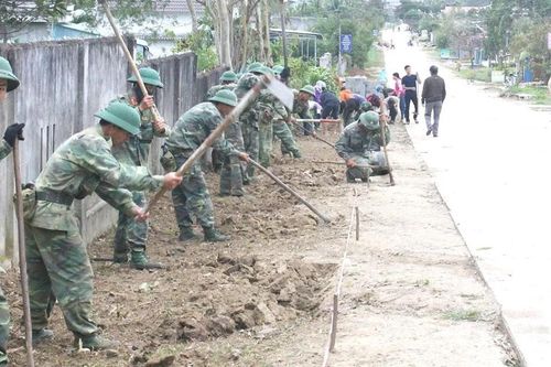 Sư đoàn 2 chung sức xây dựng nông thôn mới