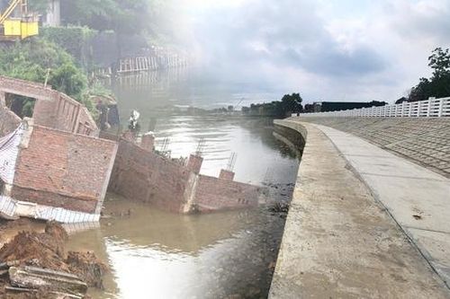 Bắc Ninh: Người dân bên bờ đê hữu Cầu hết nỗi lo nhà sụp xuống sông