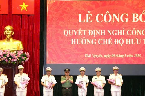 Thái Nguyên: 28 lãnh đạo công an cấp phòng, đội nghỉ hưu trước độ tuổi