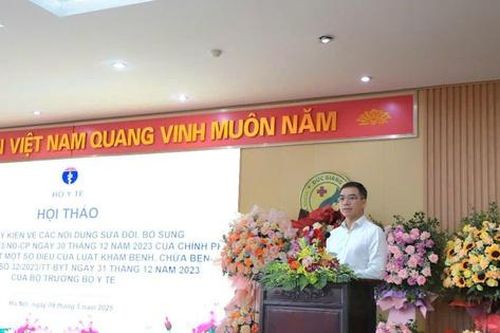 Sửa đổi một số phát sinh trong triển khai lĩnh vực bệnh, chữa bệnh