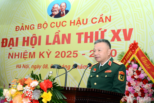 Thượng tướng Lê Quang Minh dự, chỉ đạo Đại hội Đảng bộ Cục Hậu cần, Tổng cục Chính trị nhiệm kỳ 2025-2030