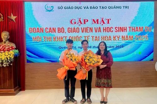 Học sinh Quảng Trị chinh phục 'nấc thang mới' ở Hội thi KHKT quốc tế tại Hoa Kỳ