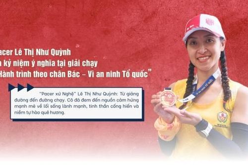 Từ giảng đường đến đường đua: Nữ pacer Lê Thị Như Quỳnh và hành trình tại giải chạy theo chân Bác