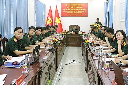 Viện kiểm sát quân sự Quân khu 5 tổ chức Hội thảo khoa học