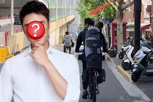 Bắt gặp nam thần đình đám showbiz một thời đạp xe chở con đi học