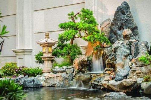 Thiết kế hòn non bộ tại gia