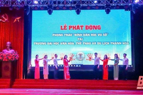 Trường Đại học Văn hóa, Thể thao và Du lịch Thanh Hóa phát động phong trào 'Bình dân học vụ số'