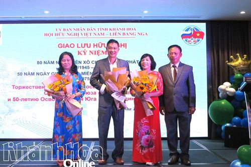 Hội Hữu nghị Việt - Nga tỉnh Khánh Hòa giao lưu kỷ niệm 80 năm ngày chiến thắng phát xít