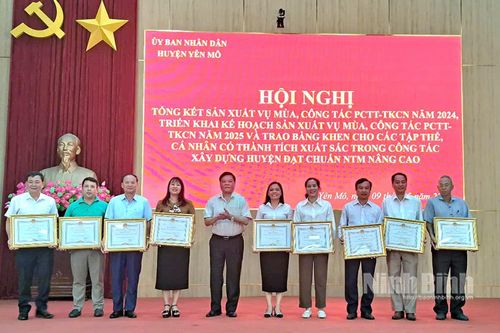 Huyện Yên Mô triển khai kế hoạch sản xuất vụ Mùa năm 2025