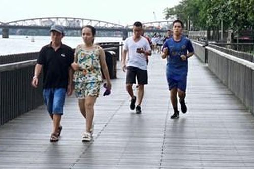 Sửa chữa, thay thế các thanh gỗ hỏng trên cầu đi bộ gỗ lim