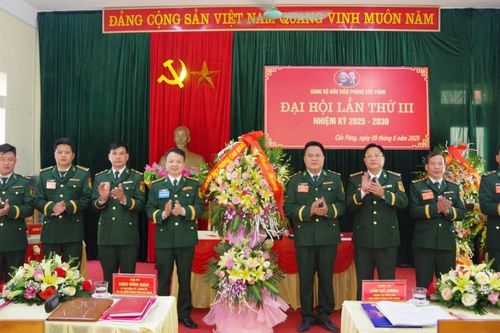 Đại hội Đảng bộ Đồn Biên phòng Cốc Pàng lần thứ III, nhiệm kỳ 2025 - 2030