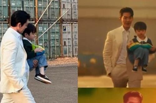 Khoảnh khắc ngọt ngào của ông bố Kim Woo Bin gây 'sốt rần rần'