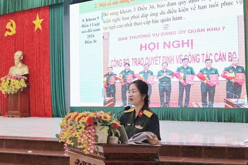 VKS Quân sự khu vực 72 thực hiện tốt công tác phổ biến, giáo dục pháp luật