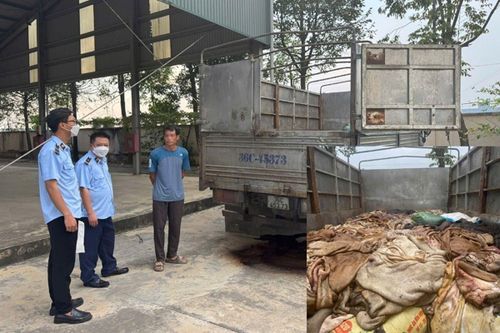 Thanh Hóa bắt giữ gần 5 tấn da trâu, da bò không rõ nguồn gốc, xuất xứ