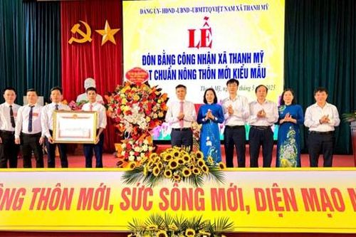 Xã Thanh Mỹ - đơn vị thứ 2 của thị xã Sơn Tây đón nông thôn mới kiểu mẫu