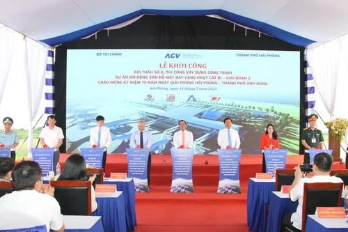Khởi công Dự án mở rộng sân đỗ máy bay Cảng hàng không quốc tế Cát Bi - giai đoạn 2