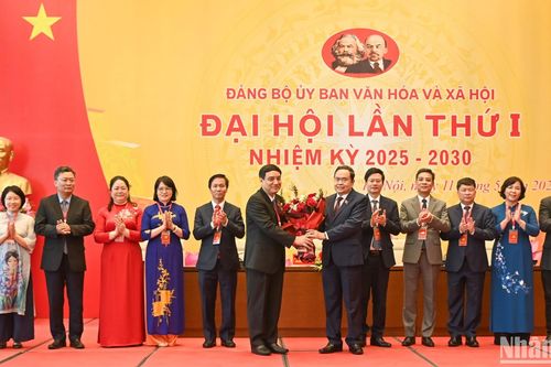 Chủ tịch Quốc hội Trần Thanh Mẫn dự Đại hội Đảng bộ Ủy ban Văn hóa và xã hội