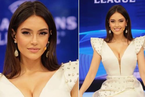 Nữ MC khiến khán giả bấn loạn tại Champions League