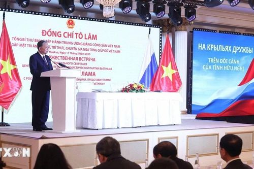 Tổng Bí thư gặp mặt tri ân nhân sĩ, trí thức, chuyên gia Nga từng giúp Việt Nam