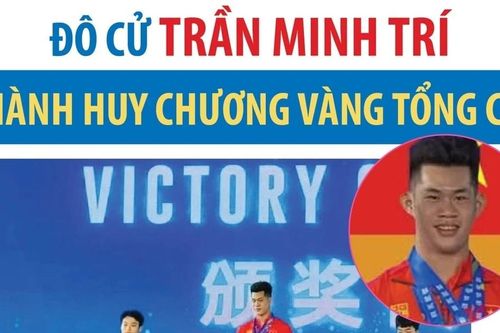 Giải vô địch cử tạ châu Á: Đô cử Trần Minh Trí giành huy chương Vàng tổng cử