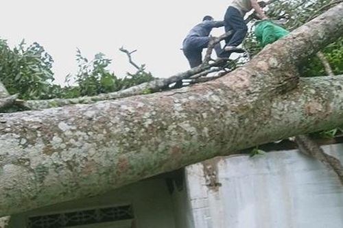 Hà Tĩnh: Giông lốc làm sập mái hàng chục ngôi nhà